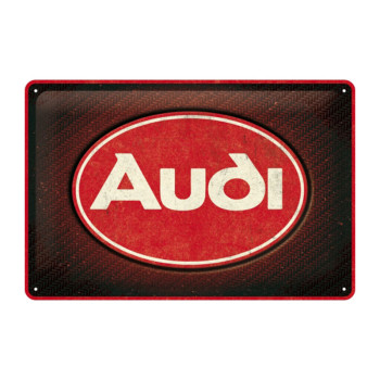 Blechschild 20x30 cm Audi Red Shine
