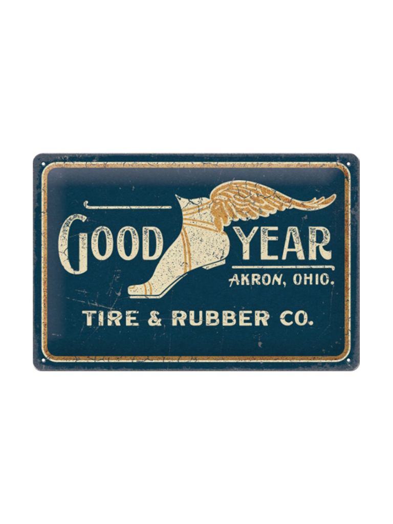 Blechschild 20x30 cm Goodyear 1902