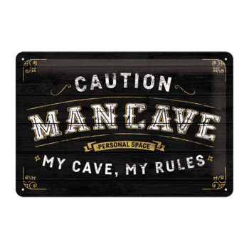 Blechschild 20x30 cm Man Cave