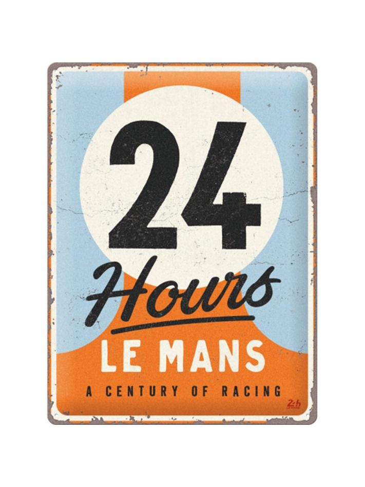 Blechschild 40x30 cm 24h Le Mans - A Century of Racing 