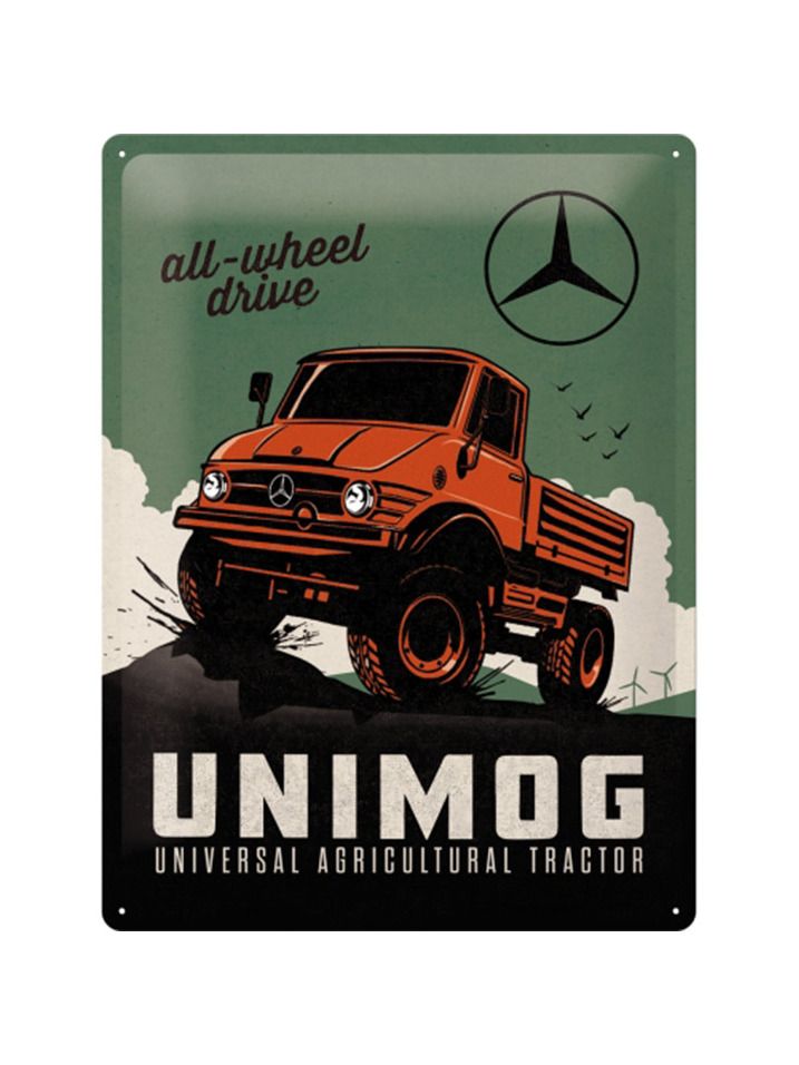 Blechschild 40x30 cm Daimler Truck Unimog