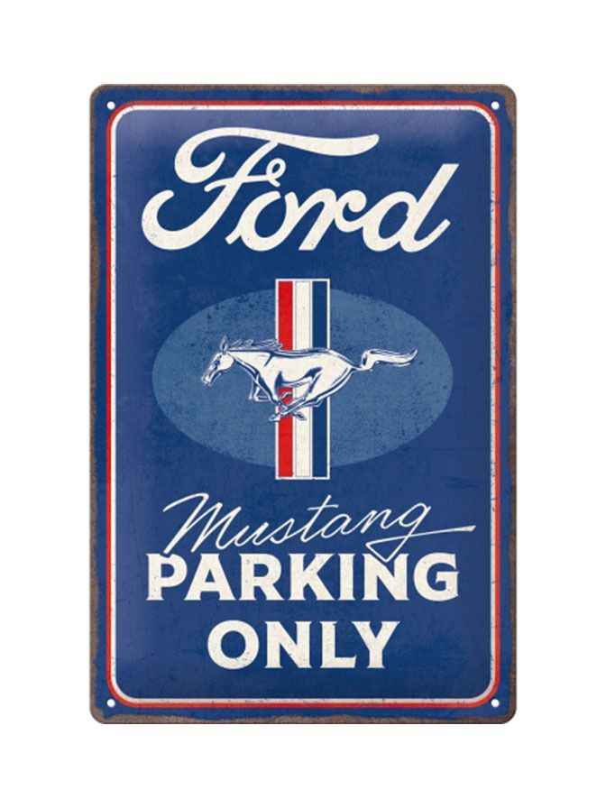 Blechschild 20x30 cm Ford Mustang Parking Only