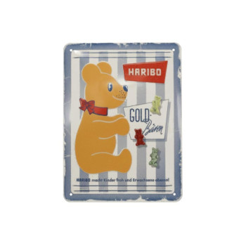 Blechschild 15x20 cm HARIBO Vintage GOLD-Bären