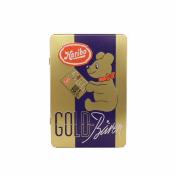 Blechdose flach HARIBO Goldbären Vintage Gold