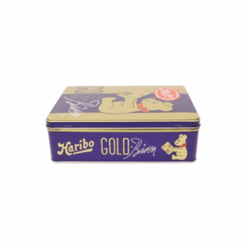 Blechdose flach HARIBO Goldbären Vintage Gold - 2