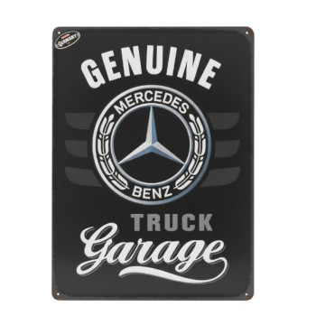 Blechschild 30x40 cm Mercedes-Benz Genuine Truck Garage