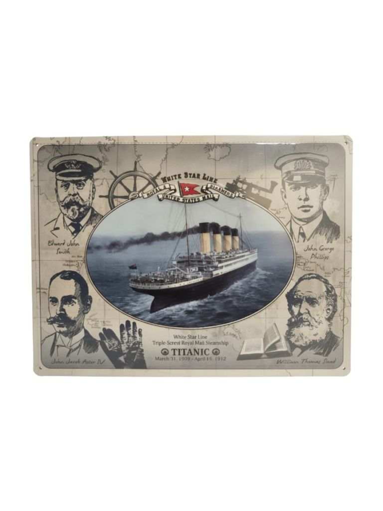 Blechschild 40x30 cm Titanic