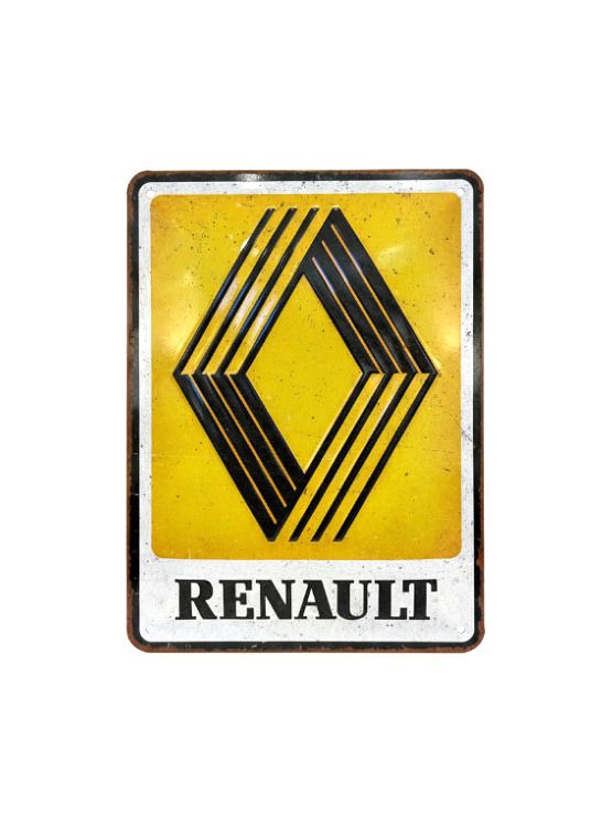 Blechschild 15x20 cm Renault Logo 1972