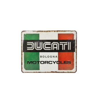 Blechschild 15x20 cm Ducati Italy Giugiaro Logo