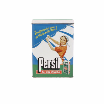 Blechdose L Persil Wäsche auf der Leine