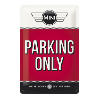 Blechschild 20x30 cm Mini Cooper Parking Only