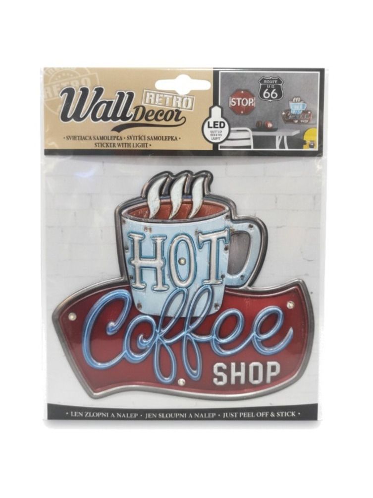 samolepka Hot Coffee shop