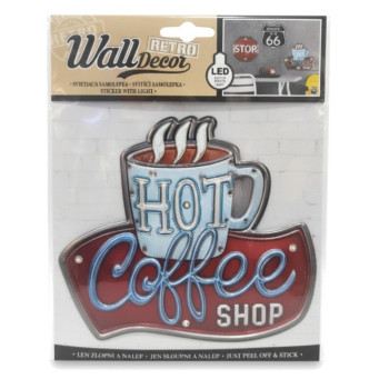 samolepka Hot Coffee shop