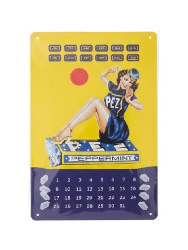 Blechschilder PEZ Peppermint Kalender 20 x 30 cm