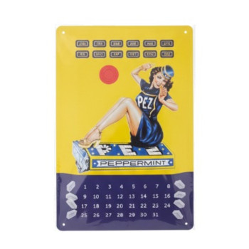 Blechschilder PEZ Peppermint Kalender 20 x 30 cm