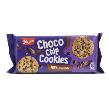 Bergen Choco Chip Cookies 40% chocolate 85 g