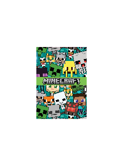 Poznámkový blok Minecraft A6 linkovaný 10,5x15cm