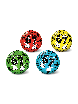 Míč 67/six seven nafouknutý 23cm 4 barvy