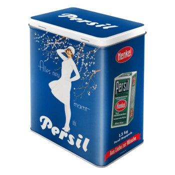 Blechdose L Persil Weiße Dame Blau