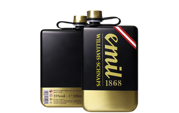 Emil Williams Pear Schnapps 0,2 l 35% gold-black