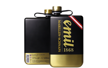 Emil Apricot Schnapps 0,2 l 35% gold-black