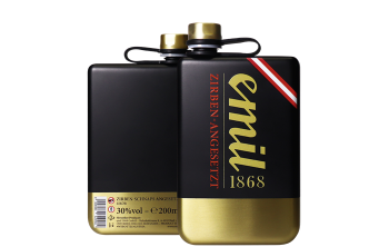 Emil Zirben Schnapps, 0,2 l 30% gold-black