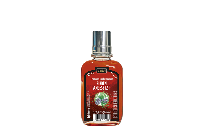 Emil Zirben Schnaps 0,1 l 30% Pocket bottle with shot glass
