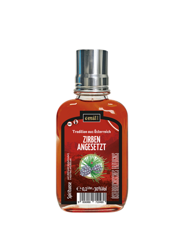 Emil Zirben Schnaps 0,1 l 30% Pocket bottle with shot glass
