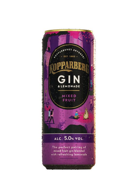 Kopparberg Gin&Lemonade Mixed Fruit RTD 0,25 l 5% tin