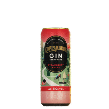 Kopparberg Gin&Lemonade Strawberry & Lime RTD 0,25 l 5% tin