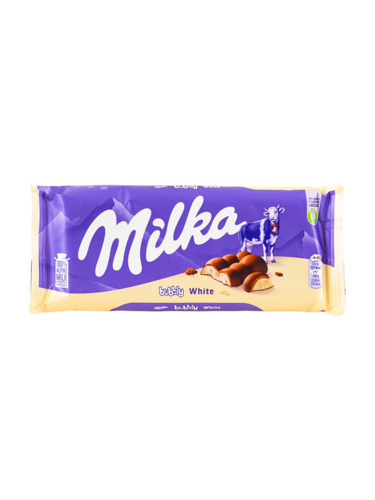 Milka Bubbly White 90 g