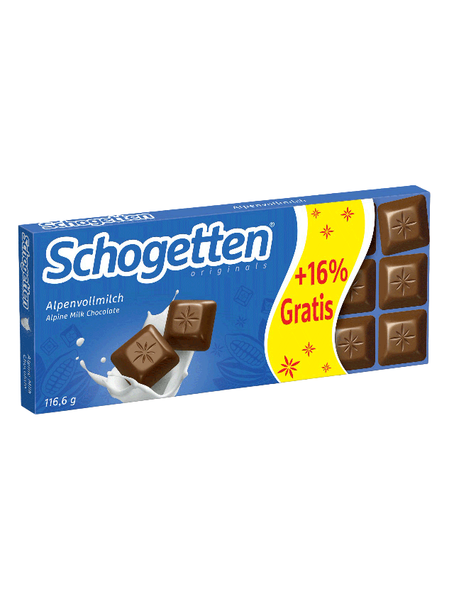 Schogetten Alpine Milk Chocolate 116 g