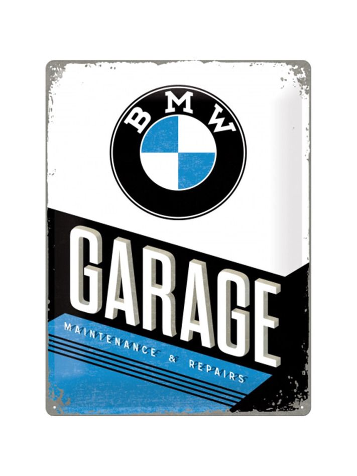 Blechschild 30x40 cm BMW Garage