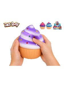 Mega squeeze Cupcake strečový 13cm 3barvy