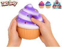 Mega squeeze Cupcake strečový 13cm 3barvy