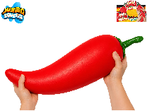 Mega squeeze chilli paprička strečová jumbo 9x11x22cm