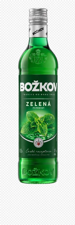 Božkov Green Mint Liqueur 19% 0,5 l