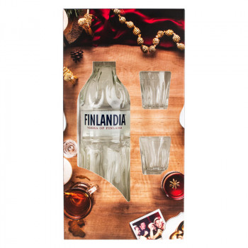 Finlandia 0,7l 40% +  2 Glass