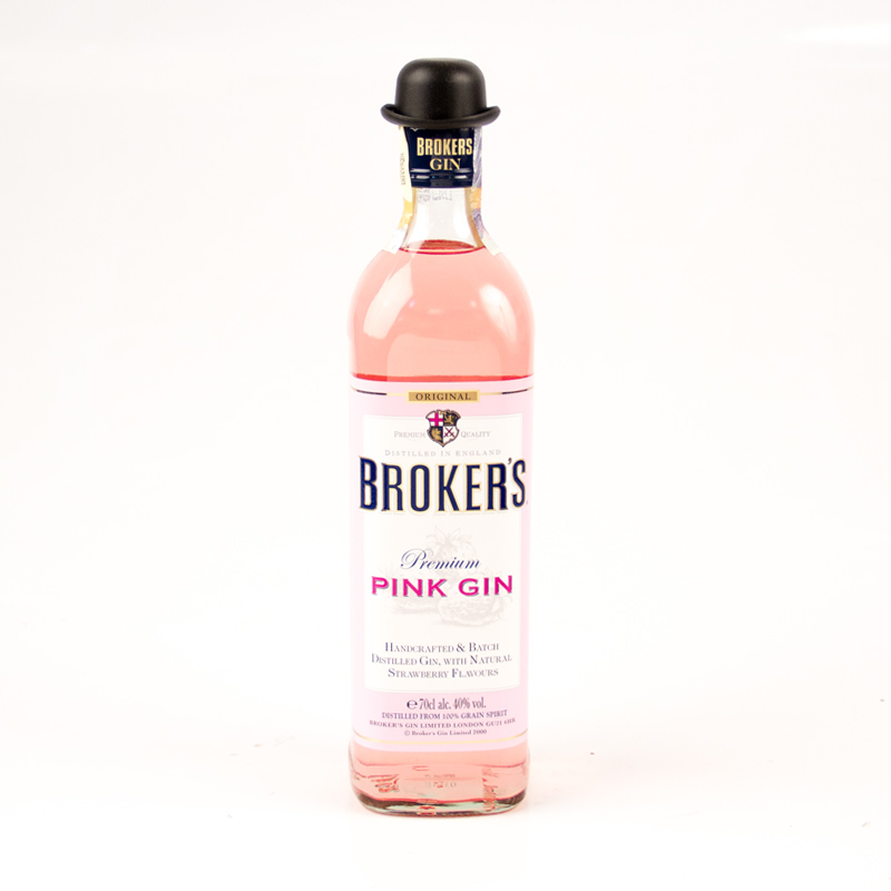 Broker's Pink Gin 0,7L 40% | Excaliburshop