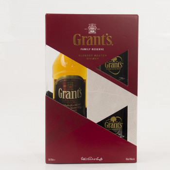 Grant's 0,7L 40% + 2 x glas