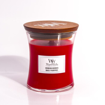 WoodWick Crimson Berries glass medium