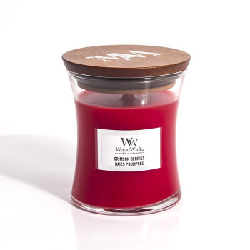 WoodWick Crimson Berries glass mini