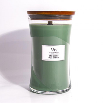 WoodWick Sage & Myrrh glass large - 1