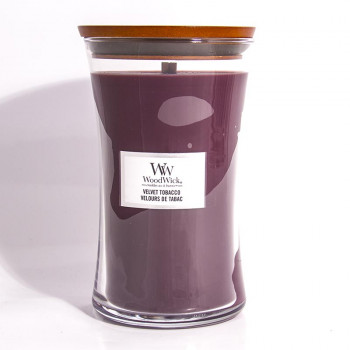 WoodWick Velvet Tobacco glass large - 1