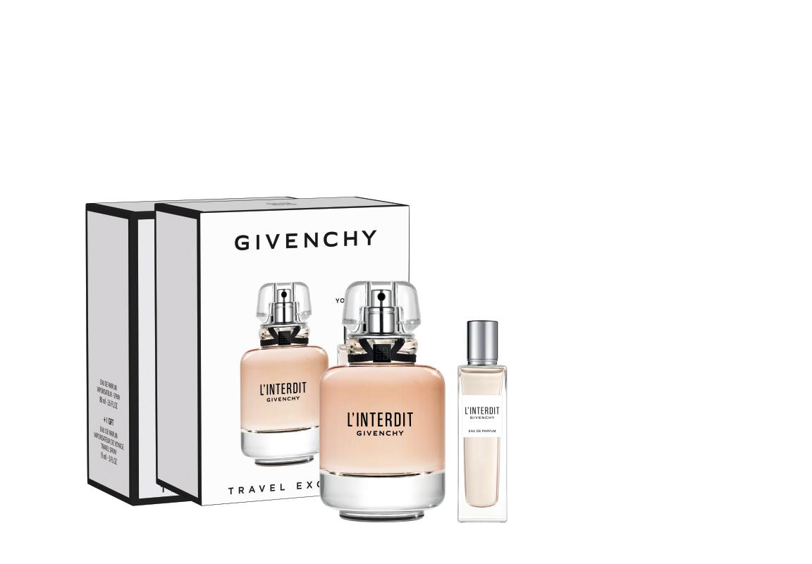 Givenchy L'Interdit Set :EdP 80 ml +Travel Spray 15 ml | Excaliburshop