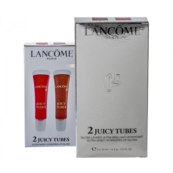 Lancome Lipstick SET: 2x Juicy tube N° 17 Fraise + N° 94 Caramel Gospel 15ml - 1