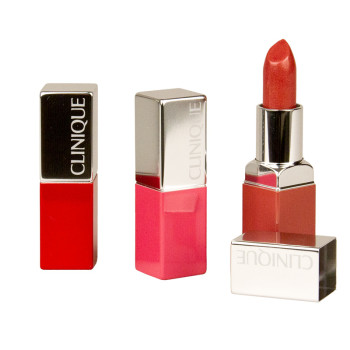 Clinique Lipstick Set: Pop Lip Colour + Prim-Bare + Pop Lip Colour + Prim- Cherry + Pop Lip Colour +