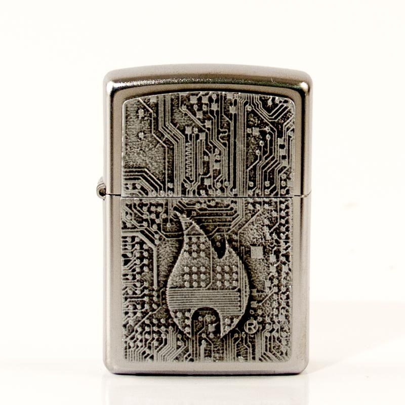 ZIPPO satin finish Plakette 