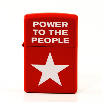 ZIPPO rot color "Power To The People" 60004036