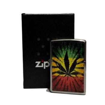 Zippo street cr. color "Rastafari Leaf" 60003901